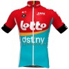 Cykeltøj + Cykelshorts 2023 Lotto Dstny Rød Gul Azur